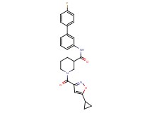 1-[(5-cyclopropyl-3-isoxazolyl)carbonyl]-N-(4'-fluoro-3-biphenylyl)-3-piperidinecarboxamide