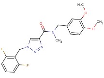 1-(2,6-difluorobenzyl)-N-(3,4-dimethoxybenzyl)-N-methyl-1H-1,2,3-triazole-4-carboxamide