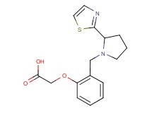 (2-{[2-(1,3-thiazol-2-yl)pyrrolidin-1-yl]methyl}phenoxy)acetic acid
