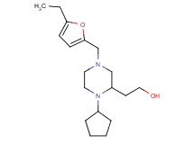 2-{1-cyclopentyl-4-[(5-ethyl-2-furyl)methyl]-2-piperazinyl}ethanol