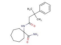 1-[(3-methyl-3-phenylbutanoyl)amino]cycloheptanecarboxamide