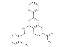 7-acetyl-N-[(3-methylpyridin-2-yl)methyl]-2-pyridin-2-yl-5,6,7,8-tetrahydropyrido[3,4-d]pyrimidin-4-amine