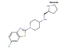 1-(6-chloro-1,3-benzothiazol-2-yl)-N-[(2S)-2-pyrrolidinylmethyl]-4-piperidinamine dihydrochloride