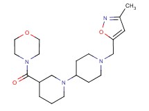 1'-[(3-methylisoxazol-5-yl)methyl]-3-(morpholin-4-ylcarbonyl)-1,4'-bipiperidine