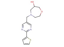 4-{[2-(2-thienyl)pyrimidin-5-yl]methyl}-1,4-oxazepan-6-ol