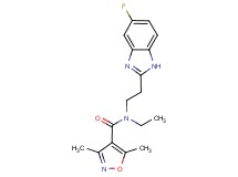 N-ethyl-N-[2-(5-fluoro-1H-benzimidazol-2-yl)ethyl]-3,5-dimethylisoxazole-4-carboxamide