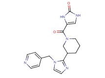 4-({3-[1-(4-pyridinylmethyl)-1H-imidazol-2-yl]-1-piperidinyl}carbonyl)-1,3-dihydro-2H-imidazol-2-one