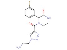 4-{[1-(2-aminoethyl)-1H-1,2,3-triazol-4-yl]carbonyl}-3-(3-fluorophenyl)piperazin-2-one