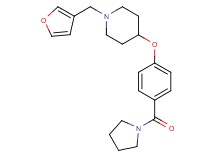 1-(3-furylmethyl)-4-[4-(1-pyrrolidinylcarbonyl)phenoxy]piperidine