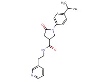 1-(4-isopropylphenyl)-5-oxo-N-[2-(3-pyridinyl)ethyl]-3-pyrrolidinecarboxamide