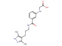 {[3-({[3-(3,5-dimethyl-1H-pyrazol-4-yl)propyl]amino}carbonyl)phenyl]amino}acetic acid