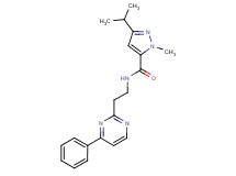 3-isopropyl-1-methyl-N-[2-(4-phenylpyrimidin-2-yl)ethyl]-1H-pyrazole-5-carboxamide