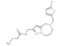 N-({5-[(5-chloro-2-thienyl)methyl]-5,6,7,8-tetrahydro-4H-pyrazolo[1,5-a][1,4]diazepin-2-yl}methyl)-2-methoxyacetamide