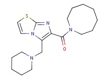 6-(azocan-1-ylcarbonyl)-5-(piperidin-1-ylmethyl)imidazo[2,1-b][1,3]thiazole
