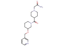 2-(4-{[3-(3-pyridinylmethoxy)-1-piperidinyl]carbonyl}-1-piperidinyl)acetamide