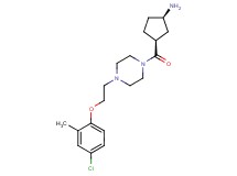(1R*,3S*)-3-({4-[2-(4-chloro-2-methylphenoxy)ethyl]piperazin-1-yl}carbonyl)cyclopentanamine