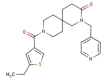 9-[(5-ethyl-3-thienyl)carbonyl]-2-(pyridin-4-ylmethyl)-2,9-diazaspiro[5.5]undecan-3-one