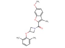 3-(2,6-dimethylphenoxy)-1-[(6-methoxy-3-methyl-1-benzofuran-2-yl)carbonyl]azetidine