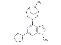 6-cyclopentyl-1-methyl-4-[(1R*,6S*)-9-methyl-3,9-diazabicyclo[4.2.1]non-3-yl]-1H-pyrazolo[3,4-d]pyrimidine
