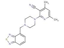 2-[4-(2,1,3-benzothiadiazol-4-ylmethyl)piperazin-1-yl]-4,6-dimethylnicotinonitrile