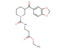 ethyl N-{[3-(1,3-benzodioxol-5-ylcarbonyl)-1-piperidinyl]carbonyl}-beta-alaninate