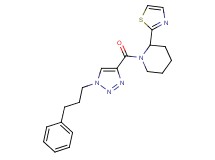 1-{[1-(3-phenylpropyl)-1H-1,2,3-triazol-4-yl]carbonyl}-2-(1,3-thiazol-2-yl)piperidine