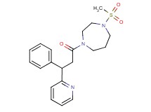 1-(methylsulfonyl)-4-(3-phenyl-3-pyridin-2-ylpropanoyl)-1,4-diazepane