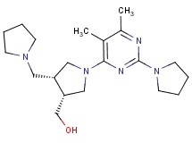 [(3R*,4R*)-1-(5,6-dimethyl-2-pyrrolidin-1-ylpyrimidin-4-yl)-4-(pyrrolidin-1-ylmethyl)pyrrolidin-3-yl]methanol