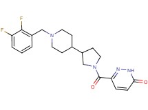 6-({3-[1-(2,3-difluorobenzyl)-4-piperidinyl]-1-pyrrolidinyl}carbonyl)-3(2H)-pyridazinone