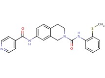 7-(isonicotinoylamino)-N-[2-(methylthio)phenyl]-3,4-dihydro-2(1H)-isoquinolinecarboxamide