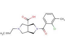 (3aR*,6aR*)-2-allyl-5-(2-chloro-3-methylbenzoyl)hexahydropyrrolo[3,4-c]pyrrole-3a(1H)-carboxylic acid