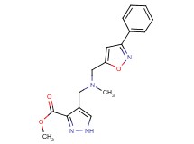 methyl 4-({methyl[(3-phenyl-5-isoxazolyl)methyl]amino}methyl)-1H-pyrazole-3-carboxylate
