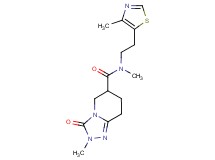 N,2-dimethyl-N-[2-(4-methyl-1,3-thiazol-5-yl)ethyl]-3-oxo-2,3,5,6,7,8-hexahydro[1,2,4]triazolo[4,3-a]pyridine-6-carboxamide