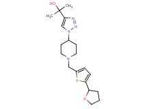 2-[1-(1-{[5-(tetrahydro-2-furanyl)-2-thienyl]methyl}-4-piperidinyl)-1H-1,2,3-triazol-4-yl]-2-propanol
