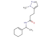 N-(1-cyclohex-1-en-1-ylethyl)-3-(1-methyl-1H-pyrazol-5-yl)propanamide