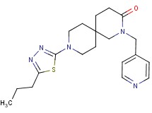 9-(5-propyl-1,3,4-thiadiazol-2-yl)-2-(pyridin-4-ylmethyl)-2,9-diazaspiro[5.5]undecan-3-one