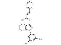 (2E)-N-[1-(3,5-dimethylphenyl)-4,5,6,7-tetrahydro-1H-indazol-4-yl]-3-(2-pyridinyl)acrylamide