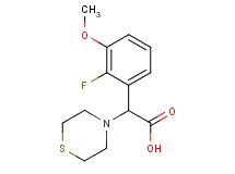 (2-fluoro-3-methoxyphenyl)(thiomorpholin-4-yl)acetic acid