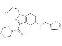 3-(4-morpholinylcarbonyl)-1-propyl-N-(2-thienylmethyl)-4,5,6,7-tetrahydro-1H-indazol-5-amine