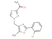 1-(1-{[2-(2-chlorophenyl)-5-methyl-1,3-oxazol-4-yl]methyl}-1H-1,2,4-triazol-3-yl)ethanone