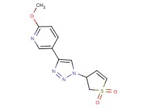 5-[1-(1,1-dioxido-2,3-dihydro-3-thienyl)-1H-1,2,3-triazol-4-yl]-2-methoxypyridine