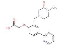 {2-[(4-methyl-3-oxopiperazin-1-yl)methyl]-4-pyrimidin-2-ylphenoxy}acetic acid