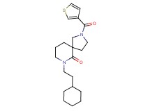 7-(2-cyclohexylethyl)-2-(3-thienylcarbonyl)-2,7-diazaspiro[4.5]decan-6-one