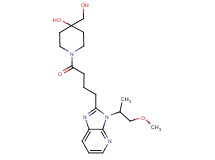 4-(hydroxymethyl)-1-{4-[3-(2-methoxy-1-methylethyl)-3H-imidazo[4,5-b]pyridin-2-yl]butanoyl}piperidin-4-ol