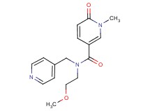 N-(2-methoxyethyl)-1-methyl-6-oxo-N-(pyridin-4-ylmethyl)-1,6-dihydropyridine-3-carboxamide