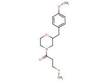 2-(4-methoxybenzyl)-4-[3-(methylthio)propanoyl]morpholine