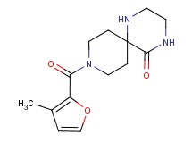 9-(3-methyl-2-furoyl)-1,4,9-triazaspiro[5.5]undecan-5-one