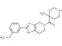 2-(3-methoxyphenyl)-5-[(4-methylpiperidin-4-yl)carbonyl]-4,5,6,7-tetrahydro-1H-imidazo[4,5-c]pyridine