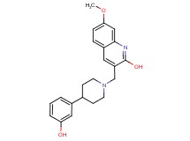 3-{[4-(3-hydroxyphenyl)-1-piperidinyl]methyl}-7-methoxy-2-quinolinol