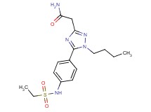 2-(1-butyl-5-{4-[(ethylsulfonyl)amino]phenyl}-1H-1,2,4-triazol-3-yl)acetamide